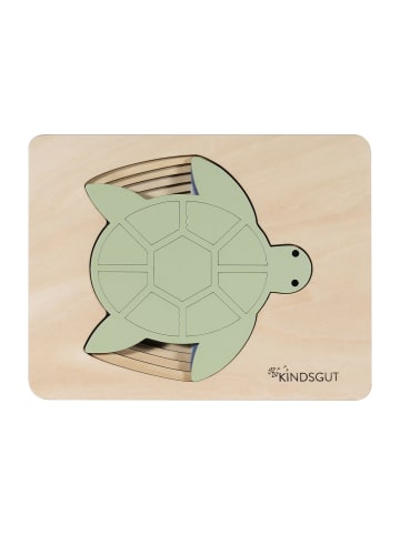 Kindsgut Tier-Puzzle aus Holz in Schildkröten-Design