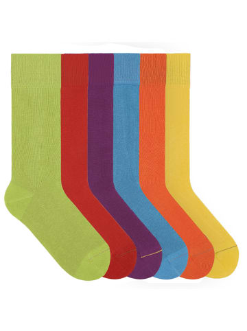 von Jungfeld Classic Socken-Set Signature Innenbund in Kunterbunt