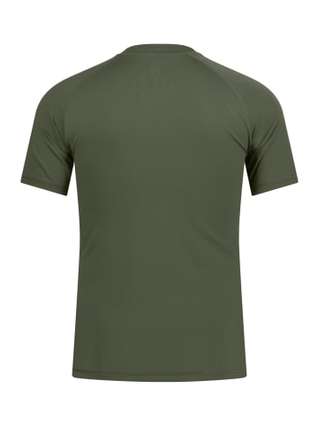 JP1880 Kurzarm T-Shirt in olivgrün