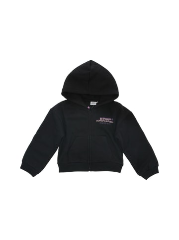 COFI 1453 KPop Demon Hunters Kinder Hoodie aus Baumwolle mit Reißverschluss in Schwarz