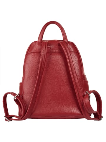 Samantha Look Rucksack echt Leder in rot