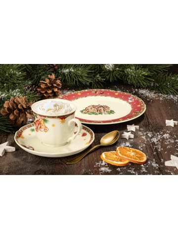 Seltmann Weiden 18er Set Teeservice Marieluise Weihnachtsnostalgie in creme