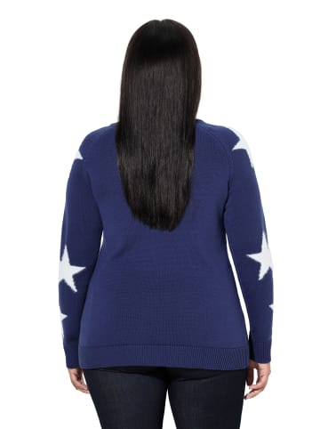 Ulla Popken Pullover in tintenblau