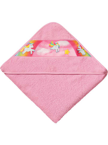 Erwin Müller Frottier Kapuzenbadetuch in rosa