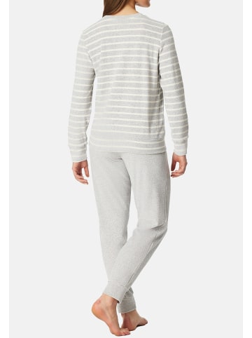 Schiesser Schlafanzug Casual Essentials in Silbergrau