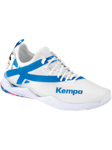 Kempa Hallen-Sport-Schuhe Wing Lite 2.0 W in weiß/fair blau