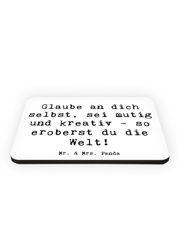 Mr. & Mrs. Panda magnet Spruch Die Freude an der Kreativität ent... in Weiß