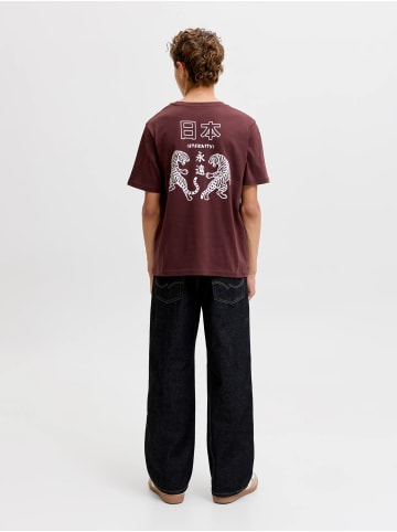 JACK & JONES Junior T-Shirt Baumwolle Jjboye in bitter chocolate