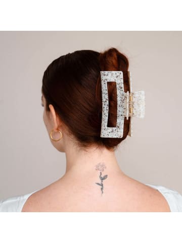 Claide Haarspangen und -clips Amalia in Weiß, Beige
