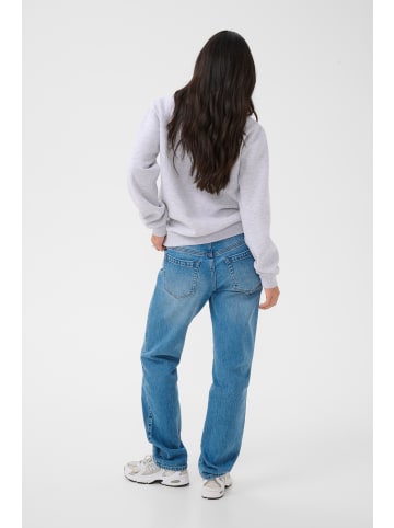 Kaffe Sweatshirt KAjamie Loose fit in Light Grey Melange