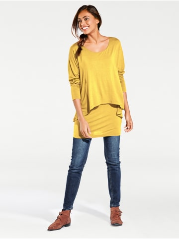 Heine Rundhalsshirt in sonnengelb
