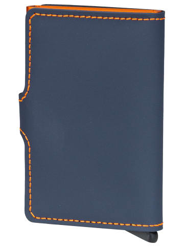 Secrid Geldbörse Miniwallet Matte in Night Blue-Orange