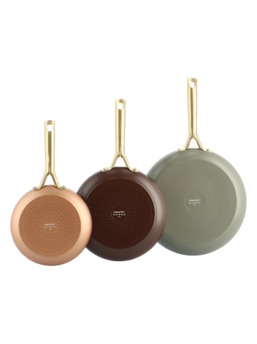 GREENPAN Pfannen-Set Shades (CC009020-001) 20+24+28cm Set in braun