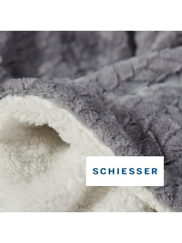 Schiesser Sherpa-Decke Elsa in Dunkelgrau