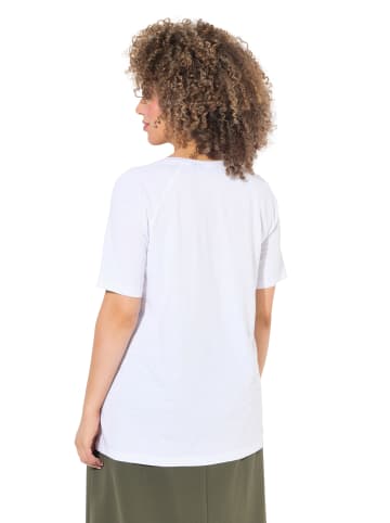 Ulla Popken Shirt in schneeweiß