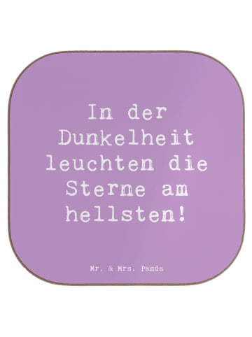 Mr. & Mrs. Panda Getränke-Untersetzer Spruch Angst vor Dunkelhei... in Lavendeltraum