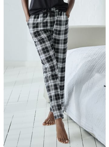 VIVANCE DREAMS Pyjamahose in schwarz-weiß kariert