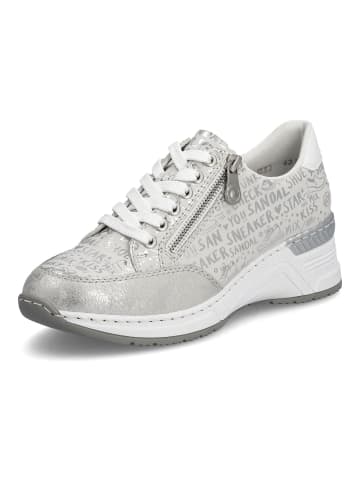 rieker Sneaker in Silber/Weiß