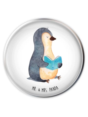 Mr. & Mrs. Panda Stöpsel Waschbecken Pinguin Buch ohne Spruch in Weiß