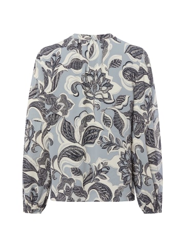 comma Bluse in hellblau mehrfarbig