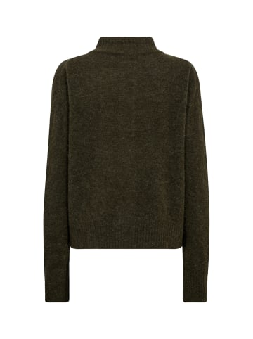 Mos Mosh Strickjacke MMMape in oliv - 0001