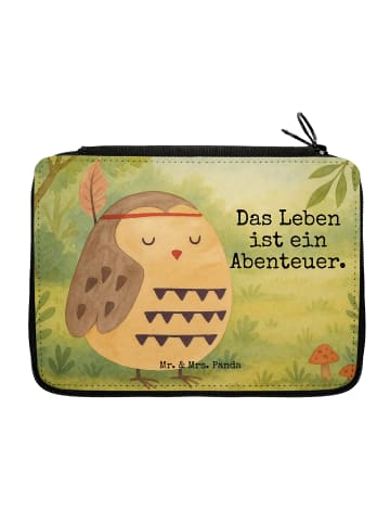 Mr. & Mrs. Panda Federmäppchen Eule Federschmuck Design mit Spruch in Weiß