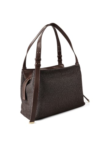 Armani Exchange Alice Schultertasche 38 cm in dunkelbraun