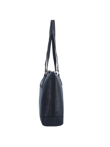 The Chesterfield Brand Wax Pull Up Schultertasche Leder 37 cm Laptopfach in black