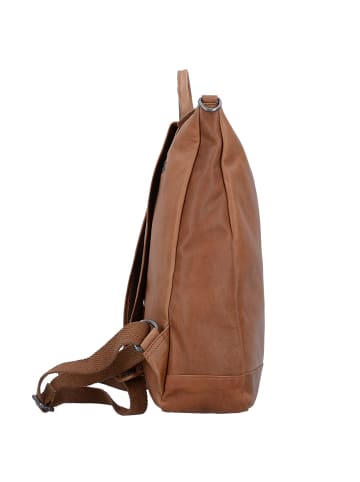 The Chesterfield Brand Wax Pull Up Rucksack Leder 40 cm in cognac
