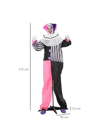 HOMCOM Halloween Dekoration-60L x 18B x 173H cm-mehrfarbig
