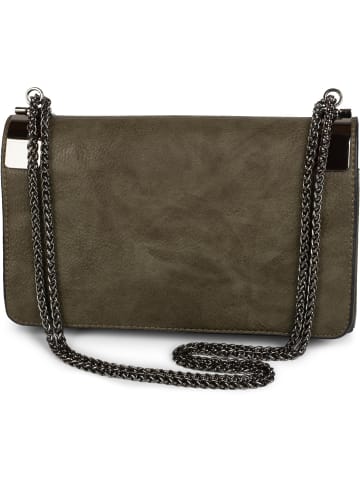 styleBREAKER Clutch Handtasche in Oliv