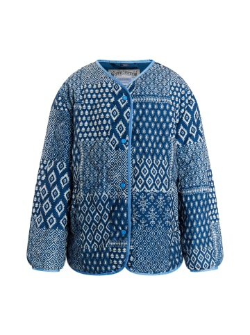DreiMaster Mädchen Steppjacke in Dunkelmariner Druck