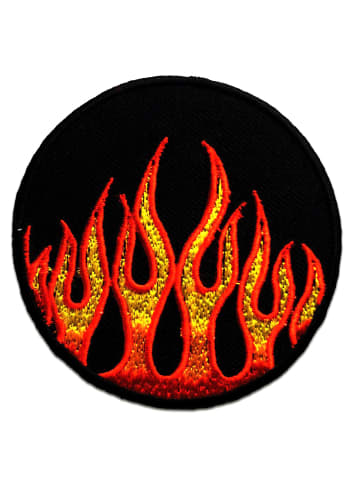 Catch the Patch Feuer BikerApplikation Bügelbild inRot