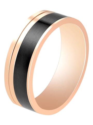 Adeliás Herren Ring aus Edelstahl in gold