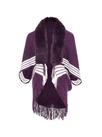 NALLY Damen Poncho in Flieder