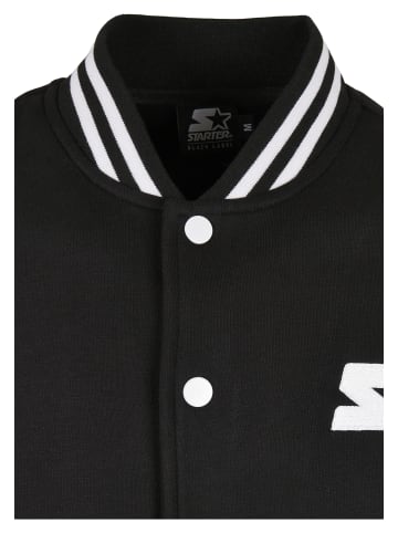 STARTER College Jacket in black/white