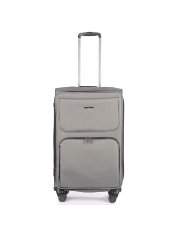 Stratic Bendigo Light + 4 Rollen Trolley 72 cm mit Dehnfalte silver