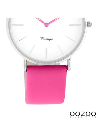 Oozoo Armbanduhr Oozoo Vintage Series pink mittel (ca. 36mm)