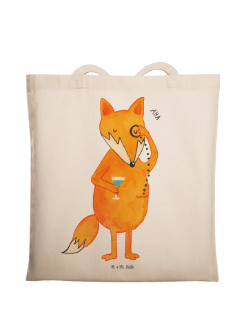 Mr. & Mrs. Panda Shopping Tasche Fuchs Lord ohne Spruch in Weiß