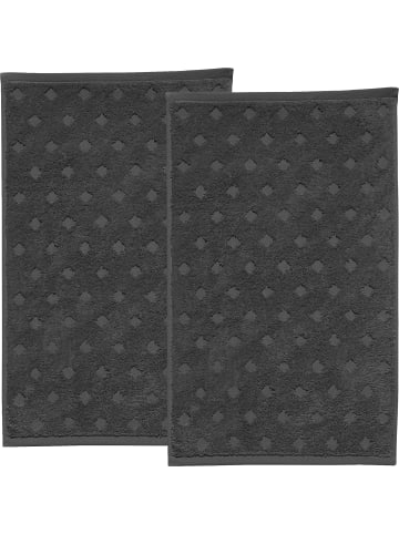 Erwin Müller Frottier Gästetuch 2er-Pack Baden-Baden in anthrazit