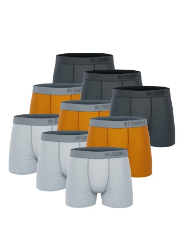 Unbekannt Boxershorts My Essential 9 Pack Boxers Cotton Bio in orange