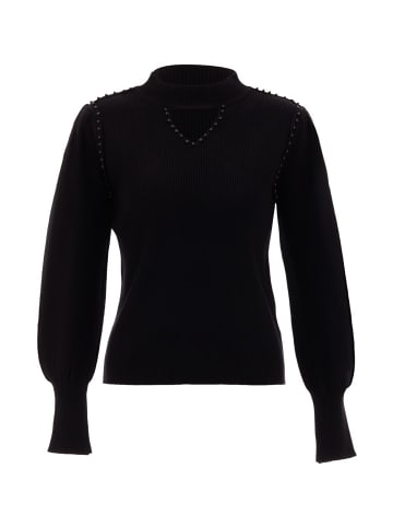 NAEMI Damen Strickpullover in Schwarz