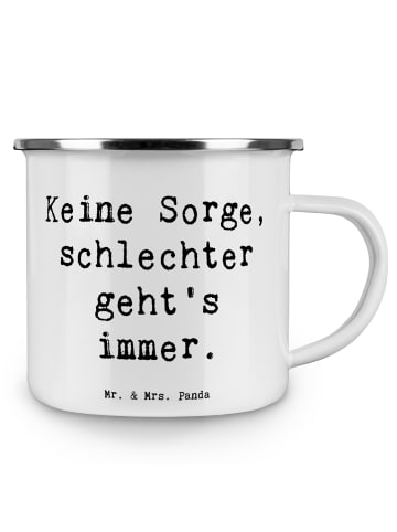 Mr. & Mrs. Panda Haferl Spruch Hoffnung in schwierigen Zeiten mi... in Weiß