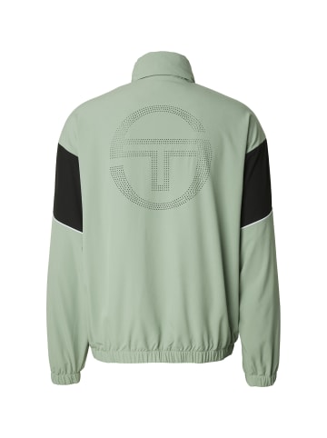 Sergio Tacchini Track Jacket in black/iceberg green