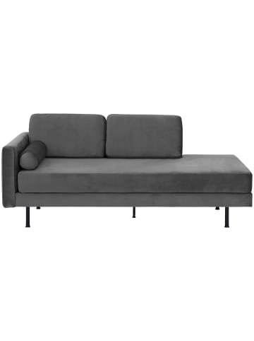 58 aufm Kessel RECAMIERE Armlehne links Keara Samtvelours anthrazit