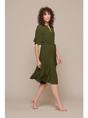 Mart Visser Haily Plisseekleid Olivgrün