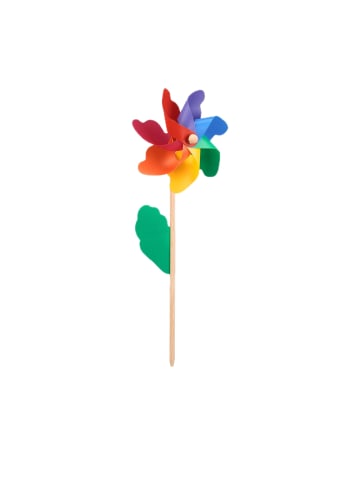 relaxdays 4 x Windrad in Bunt - (B)18 x (H)47,5 x (T)8,5 cm