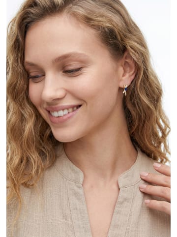 gaya Women Earrings in Rose Gold Navy