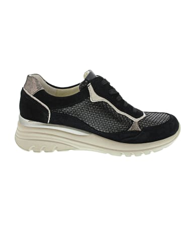 WALDLÄUFER H-Carla sportlicher Schnürer Schwarz