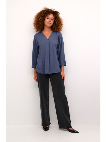 Kaffe Langarm-Bluse KAelsa Regular fit in Blue Indigo